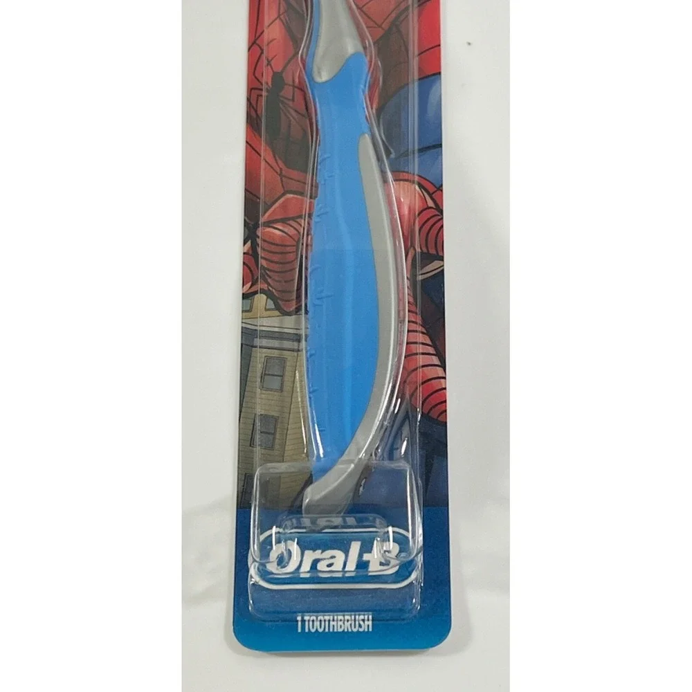 Oral B Toothbrush Stages Kids 3+ Marvel‎ Spider-Man Gray Blue